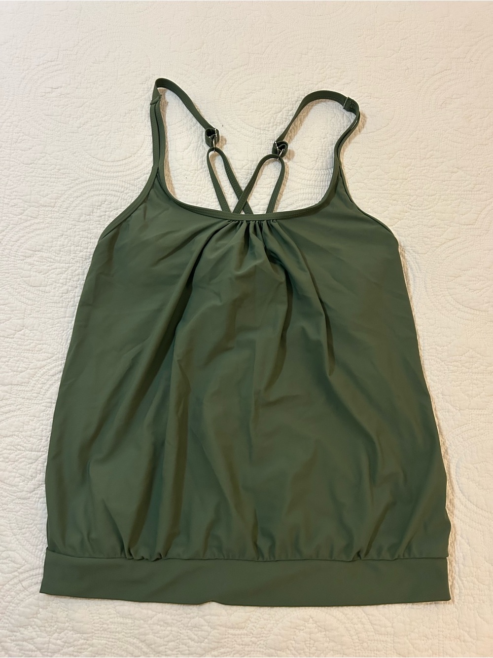 Green tankini top.